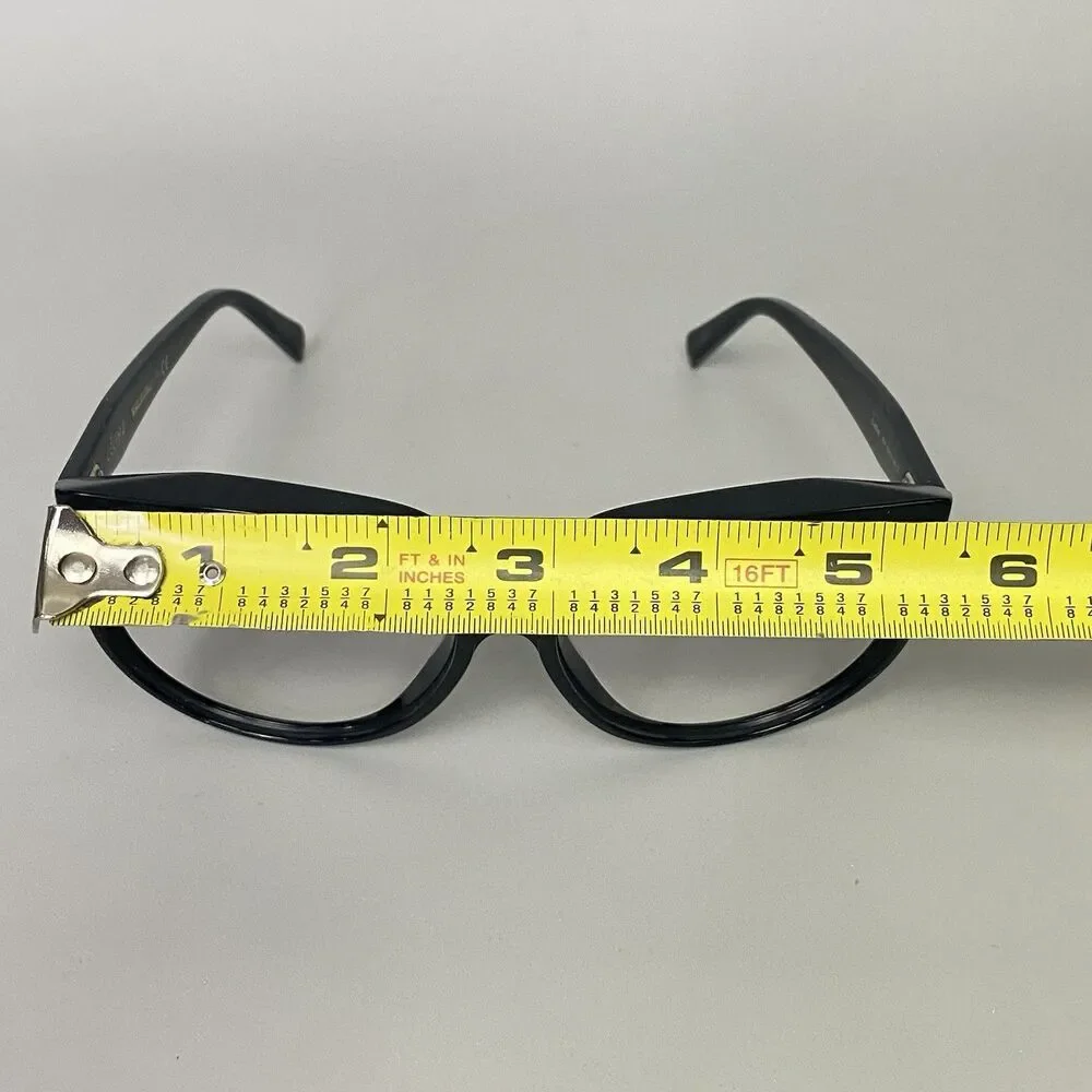 CELINE CL40048I 01W Black Oversized Eyeglasses Frames 62-15 140 Butterfly Italy